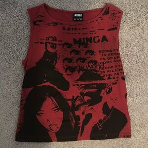 graphic vest tank top